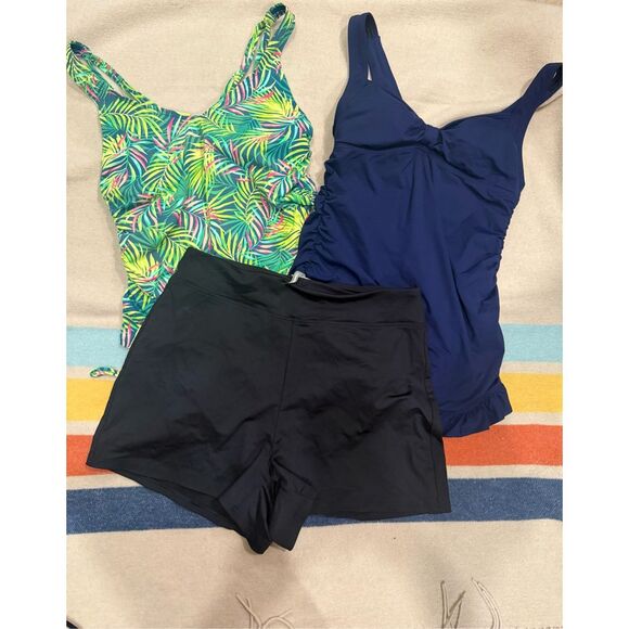 Lands end swimsuit lot tankini style size 4-6 - Picture 1 of 4